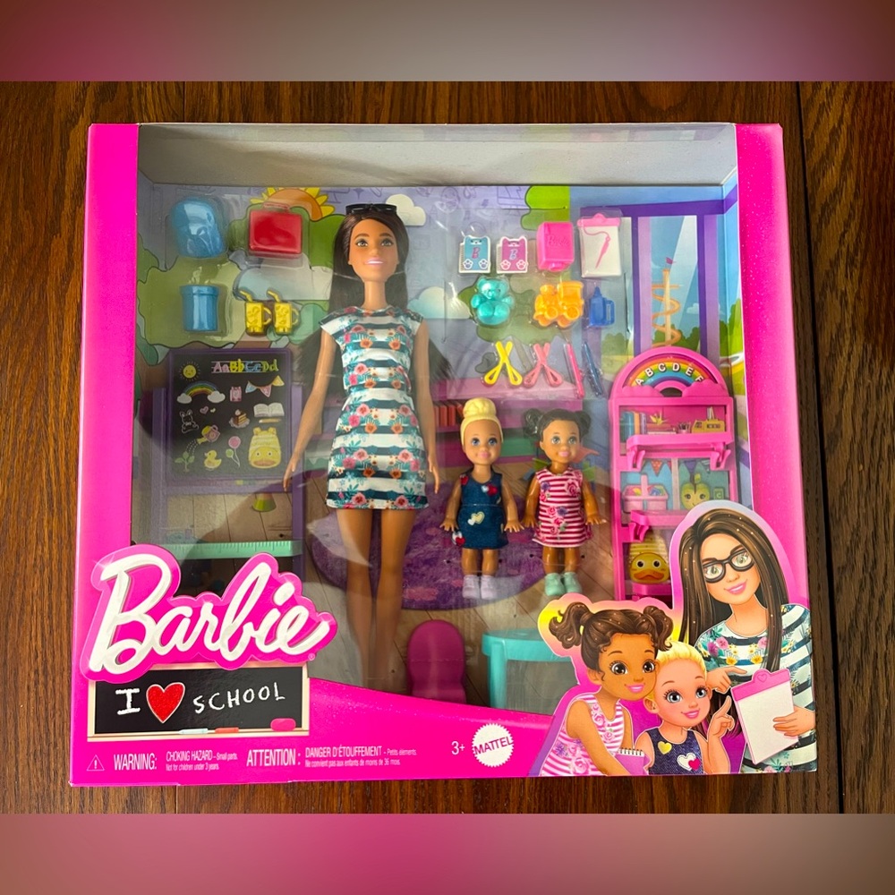 Barbie I Love School Career Doll Teacher Kelly Playset - Mattel - Ages 3+ - NEW